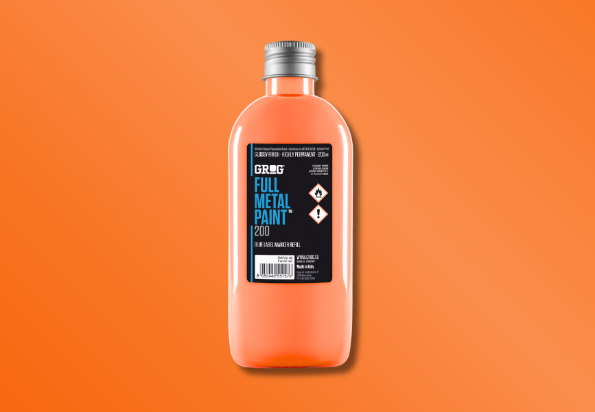 GROG Full Metal Paint - Neon Orange image