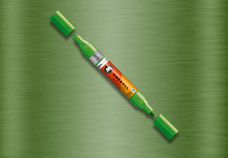 MOLOTOW ONE4ALL Marker Twin - 226 Metallic Light Green image