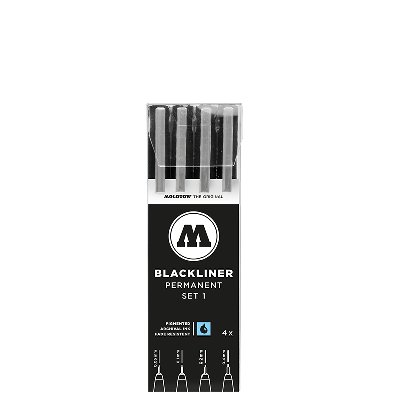 MOLOTOW Blackliner Set - 4pc - Set 1 image 0