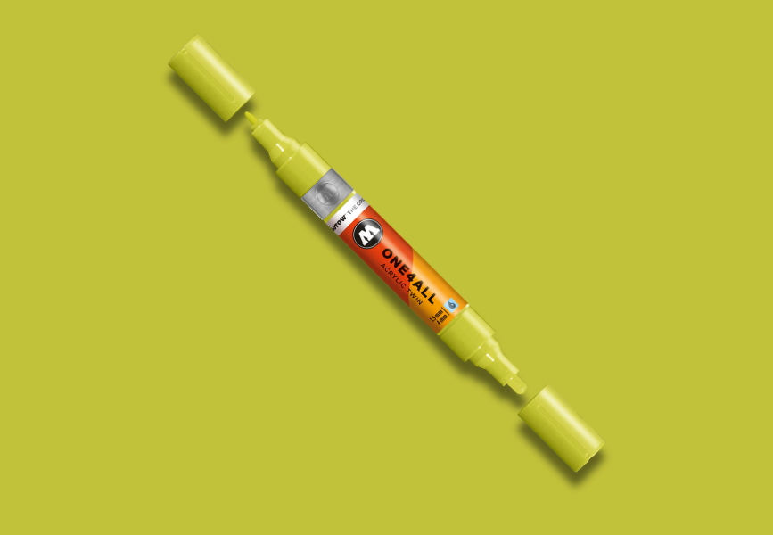 MOLOTOW ONE4ALL Marker Twin - 257 Nature Green Light image
