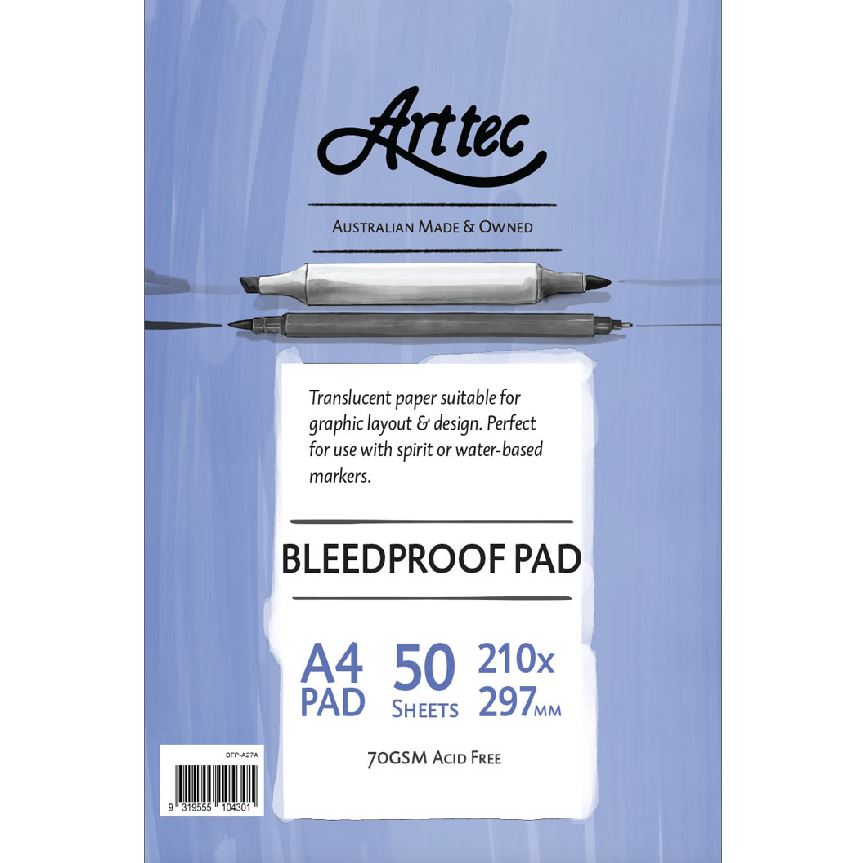 Arttec Bleedproof Pad - A4 image 0