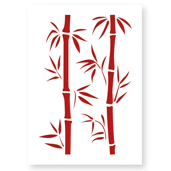 QBIX Stencil 1 Layer - Plastic - Nature - Bamboo image 0