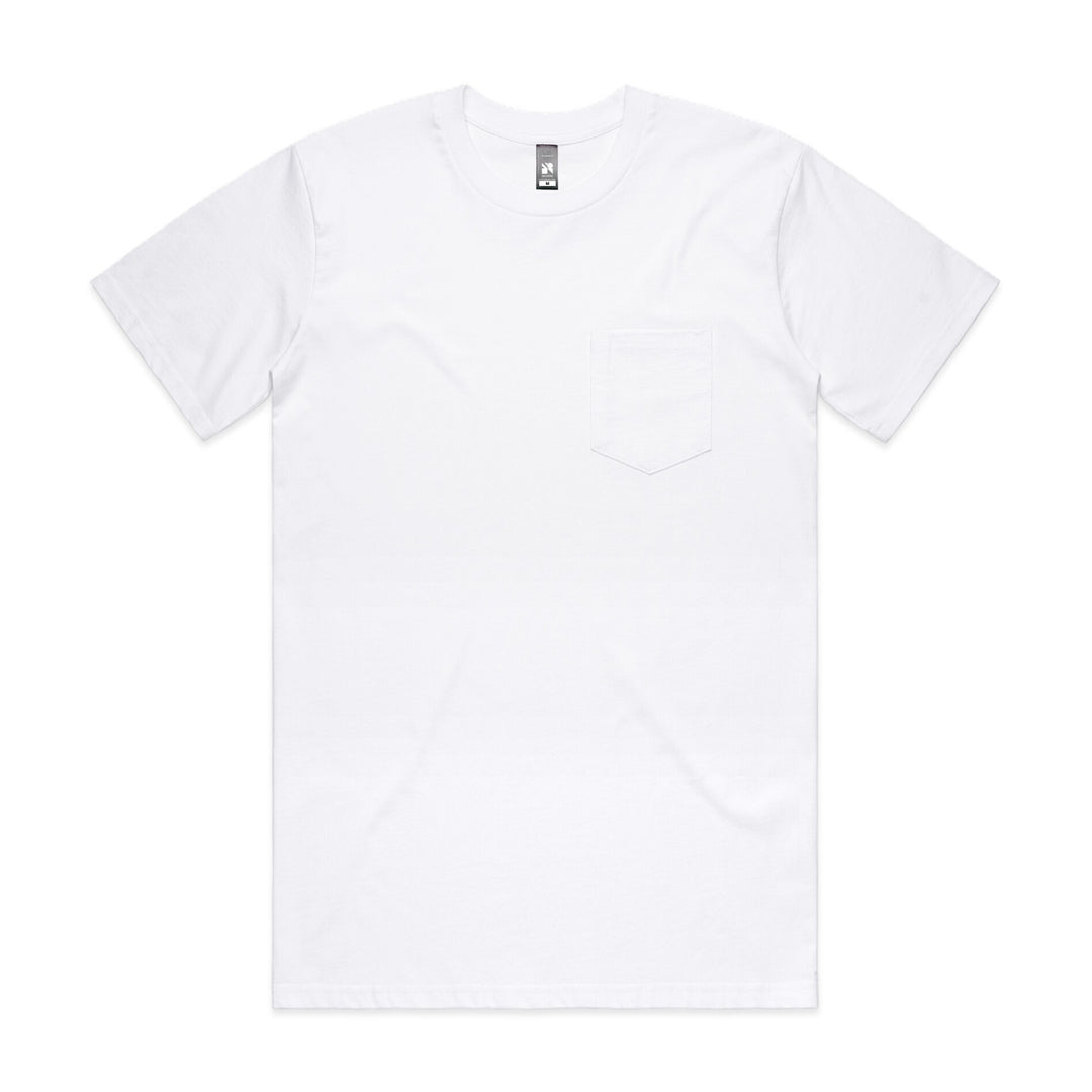 5027 Classic Pocket Tee - White, Mens XL image