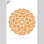 QBIX Stencil 1 Layer - Plastic - Mandala 13 image 1