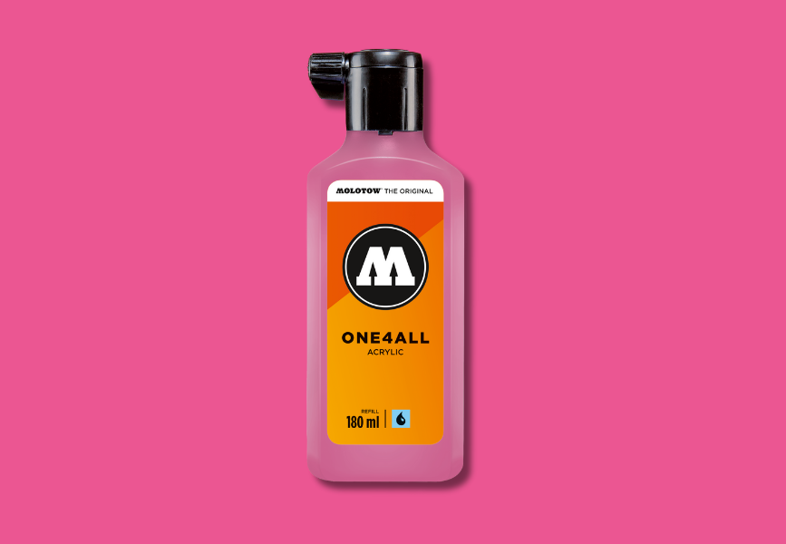MOLOTOW ONE4ALL Refill 180ml - 200 Neon Pink image