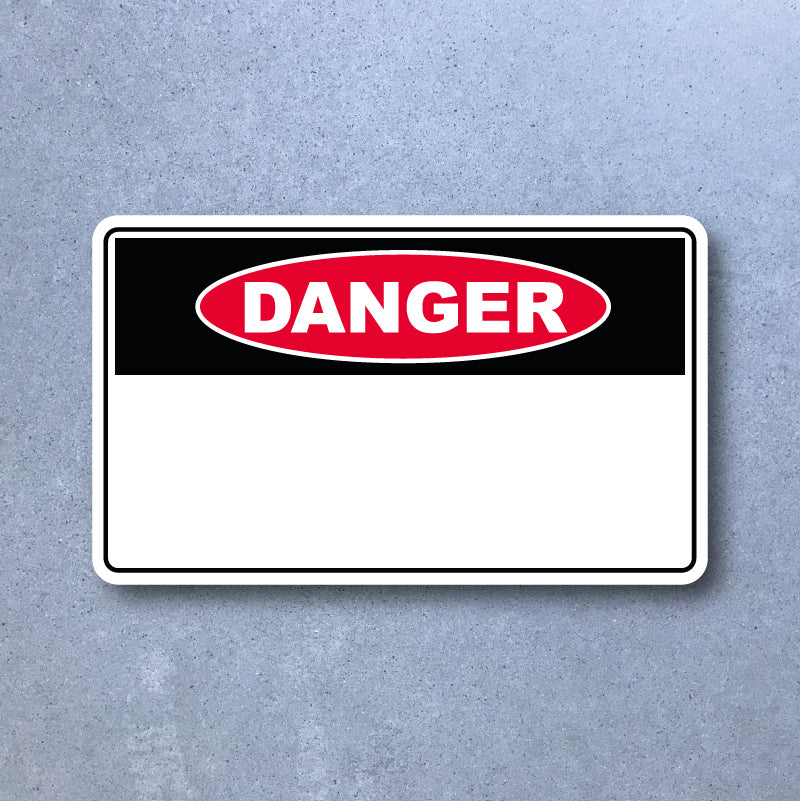 High Tack Sticker Pack 50pc - Danger image 0