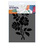 QBIX Stencil 1 Layer - Plastic - Nature - Wild Flower II image 2