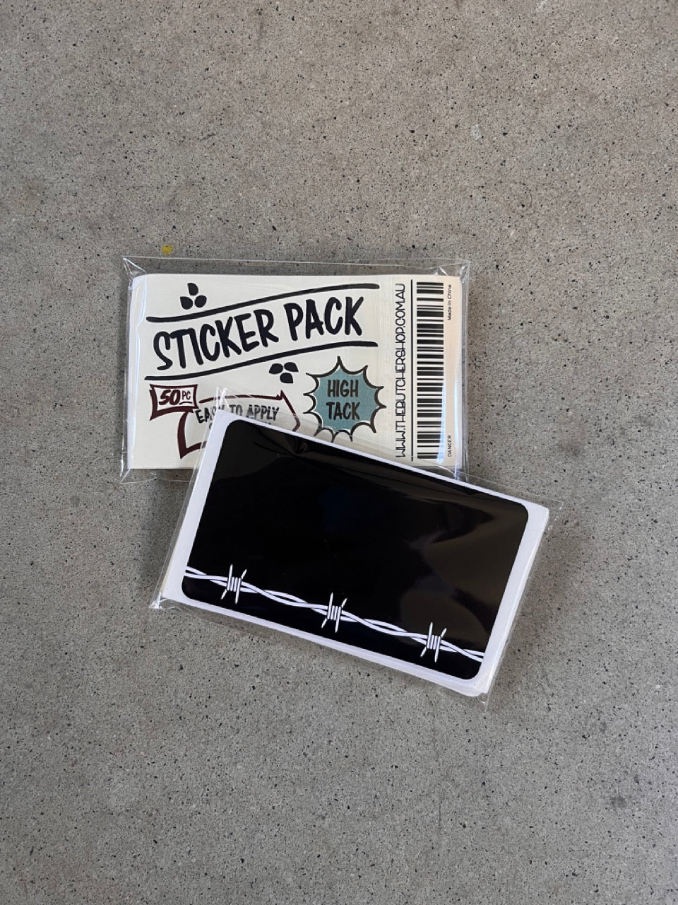 High Tack Sticker Pack 50pc - Barbed Wire image 1