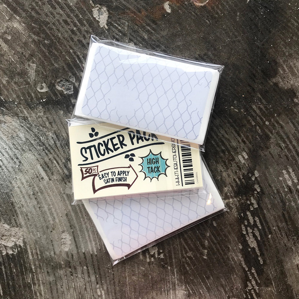 High Tack Sticker Pack 50pc - Chainmail image 1