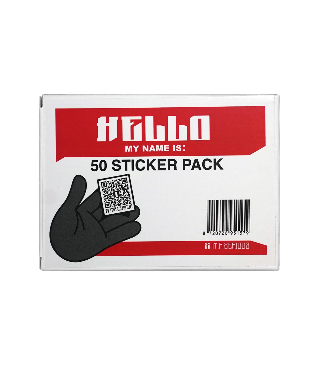 Mr Serious Hello My Name Is Sticker image 0