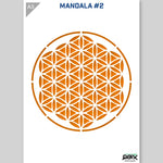 QBIX Stencil 1 Layer - Plastic - Mandala 2 image 2