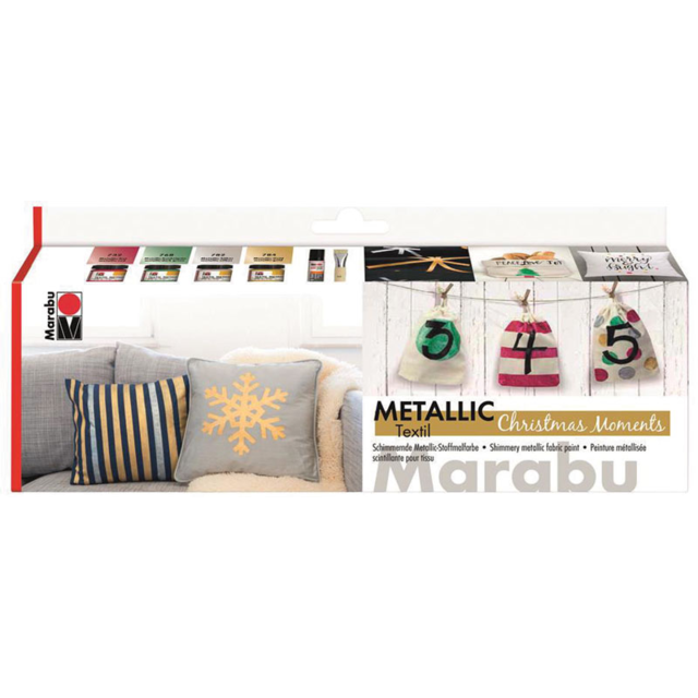 Marabu Textil Starter Kit - Metallic image 0