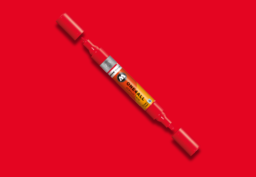 MOLOTOW ONE4ALL Marker Twin - 243 Cherry Red image