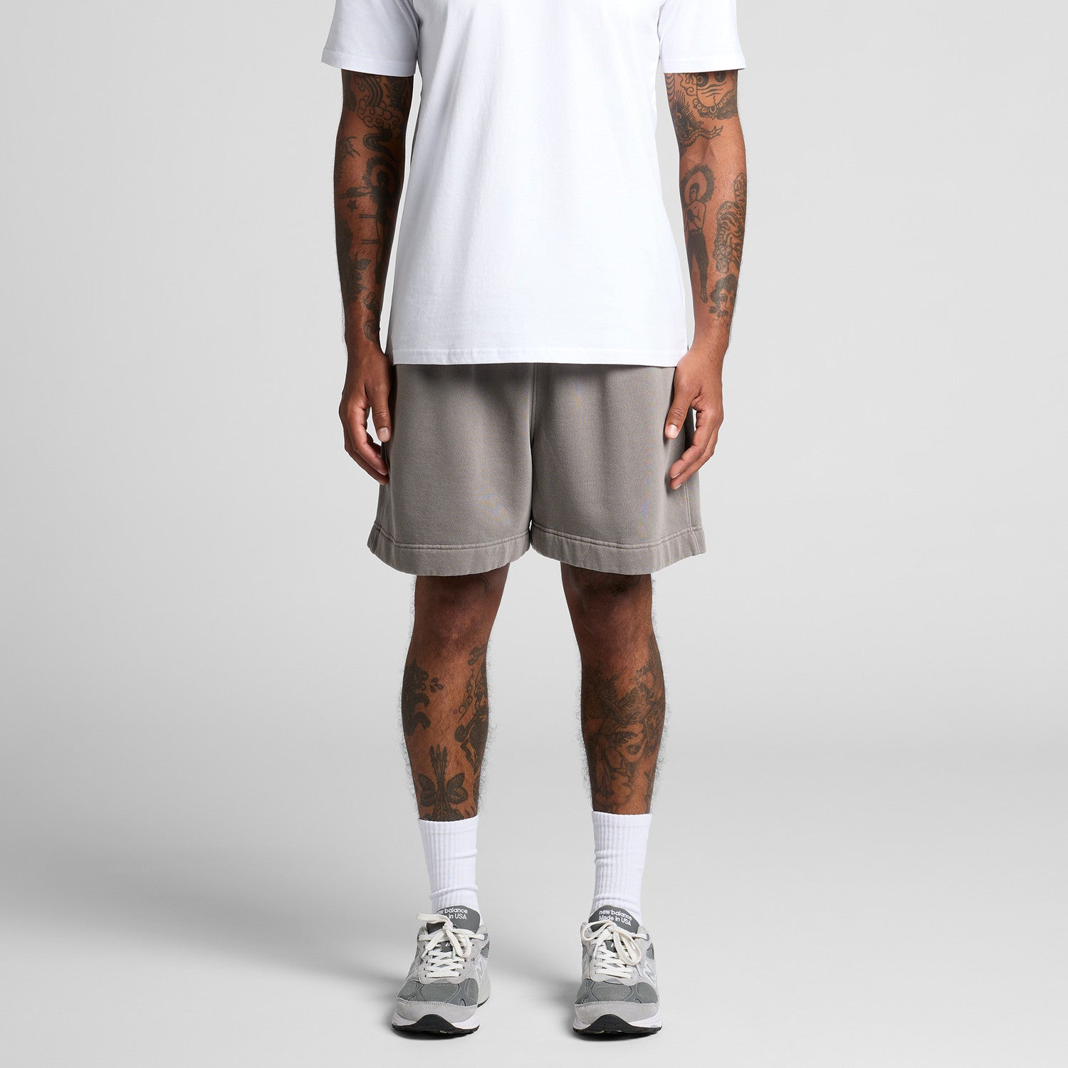 5939 Relax Faded Track Shorts image 2
