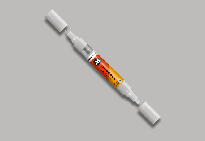 MOLOTOW ONE4ALL Marker Twin - 237 Grey Blue Light image