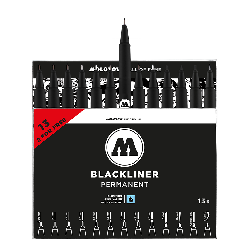 MOLOTOW Blackliner Complete Set - 13pc image 3