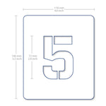 QBIX Plastic Stencil Set - Number Modern - Large image 5