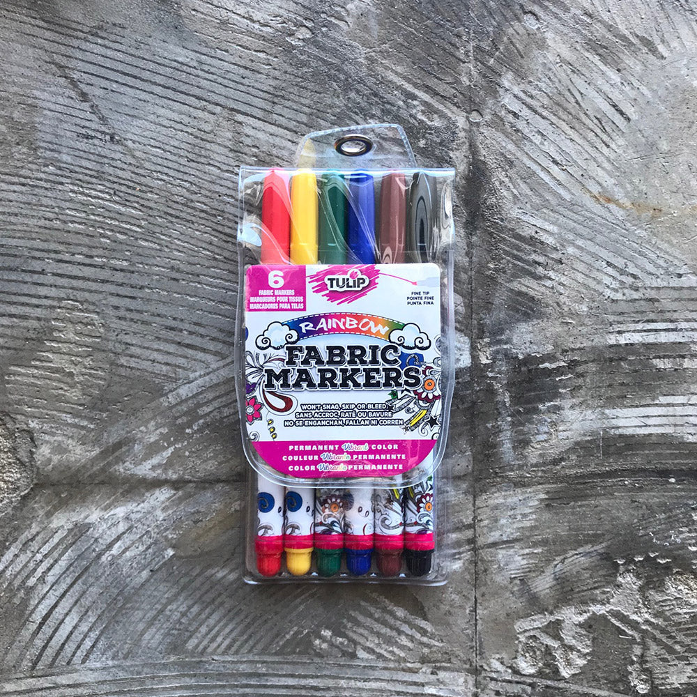 Tulip Fabric Markers - Fine Tip - Pack of 6 - Primary image 0