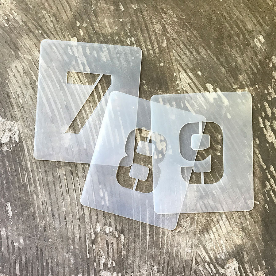 QBIX Plastic Stencil Set - Number Modern - Small image 3
