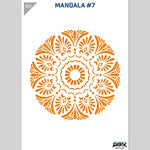 QBIX Stencil 1 Layer - Plastic - Mandala 7 image 1