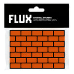 FLUX Eggshell Bricks Stickers - Orange image 0