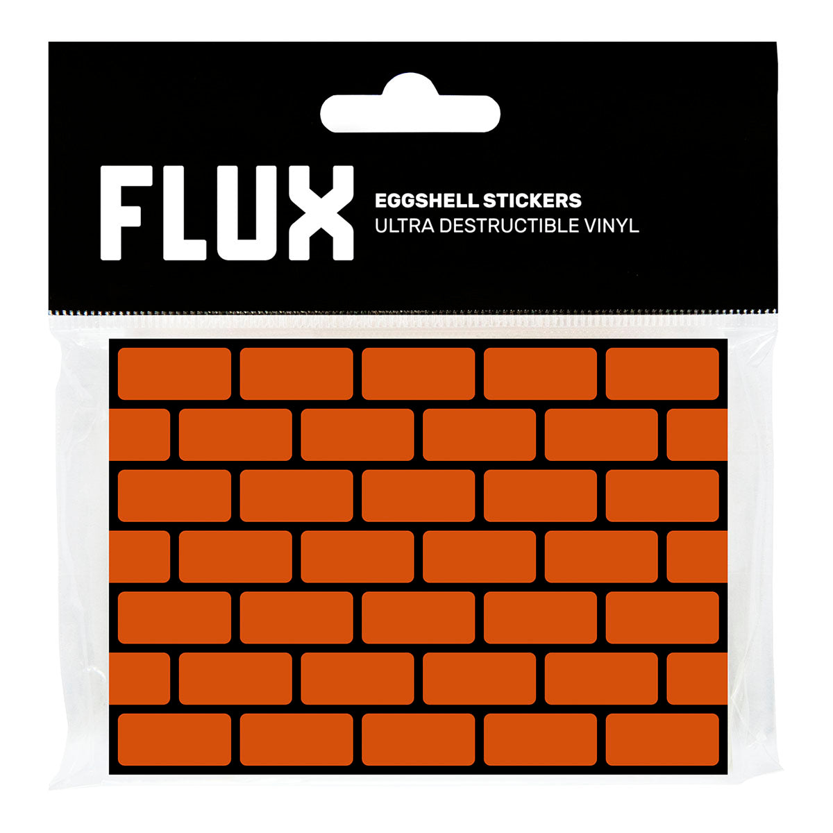 FLUX Eggshell Bricks Stickers - Orange image 0