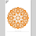 QBIX Stencil 1 Layer - Plastic - Mandala 12 image 2