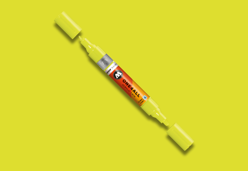 MOLOTOW ONE4ALL Marker Twin - 263 Neon Green Light image