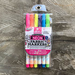 Tulip Fabric Markers - Fine Tip - Pack of 6 - Neon image 0