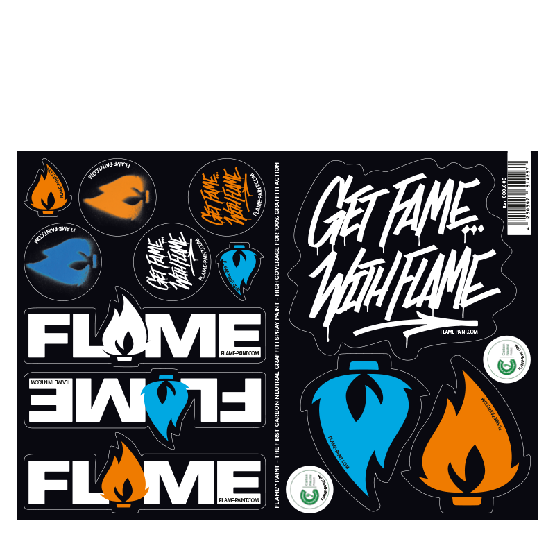 FLAME Sticker Sheet - Pack of 50 image 2