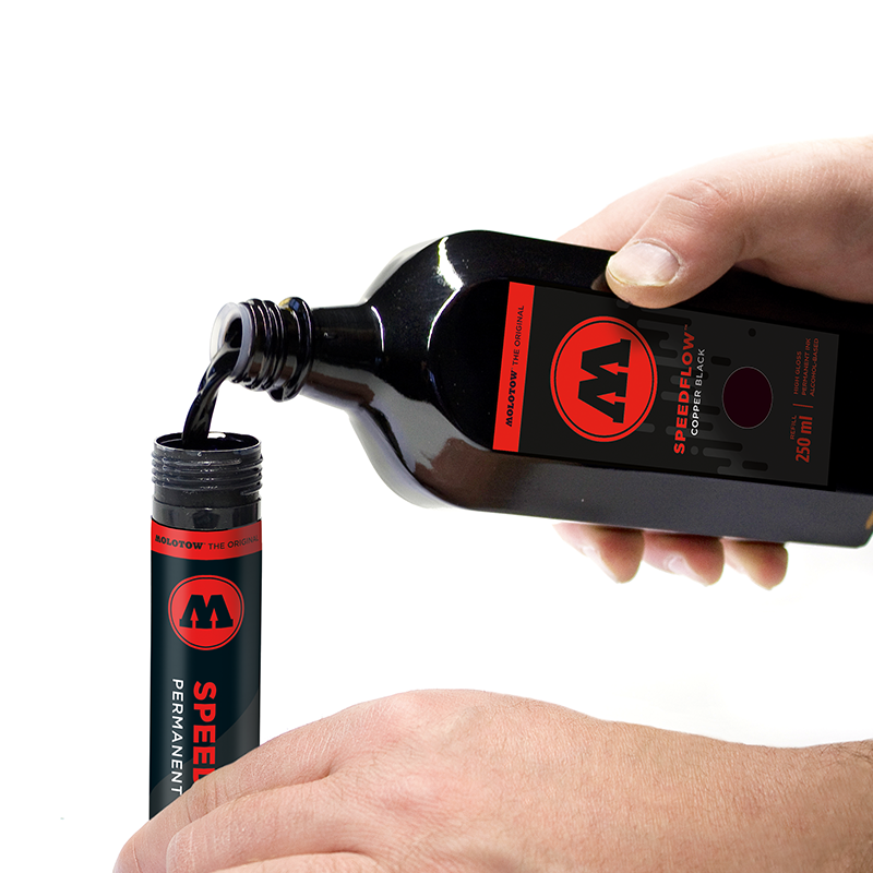 MOLOTOW SPEEDFLOW Refill 250ml (Glass Bottle - For Markers) image 1