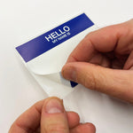 FLUX Eggshell Hello Stickers - Blue image 1