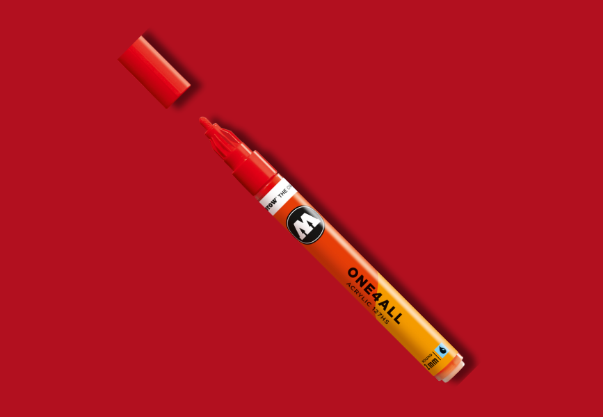 MOLOTOW ONE4ALL Marker 127HS - 013 Traffic Red image