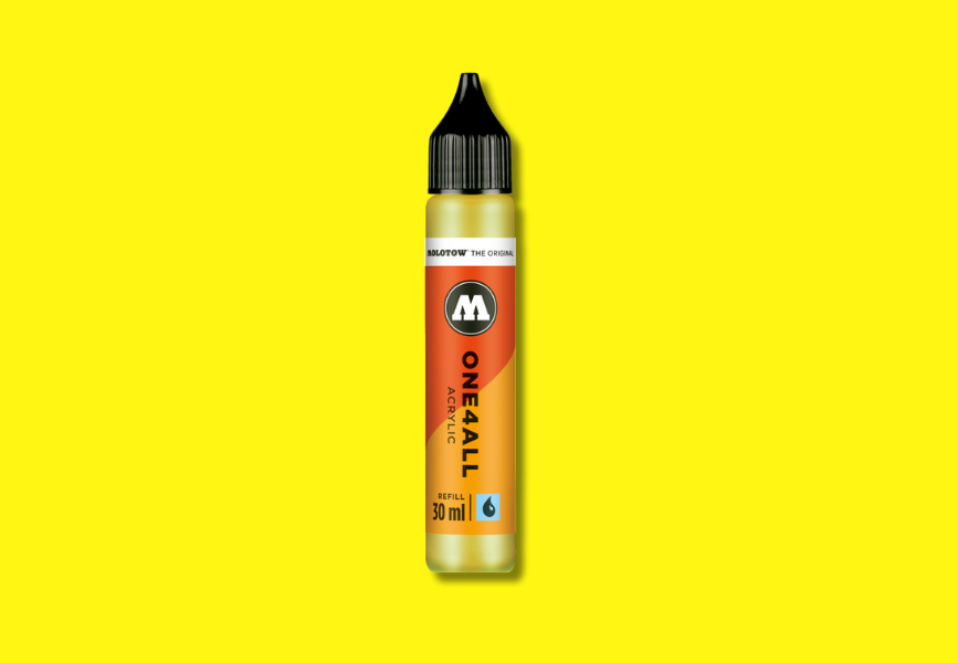 MOLOTOW ONE4ALL Refill 30ml - 220 Neon Yellow Fluorescent image