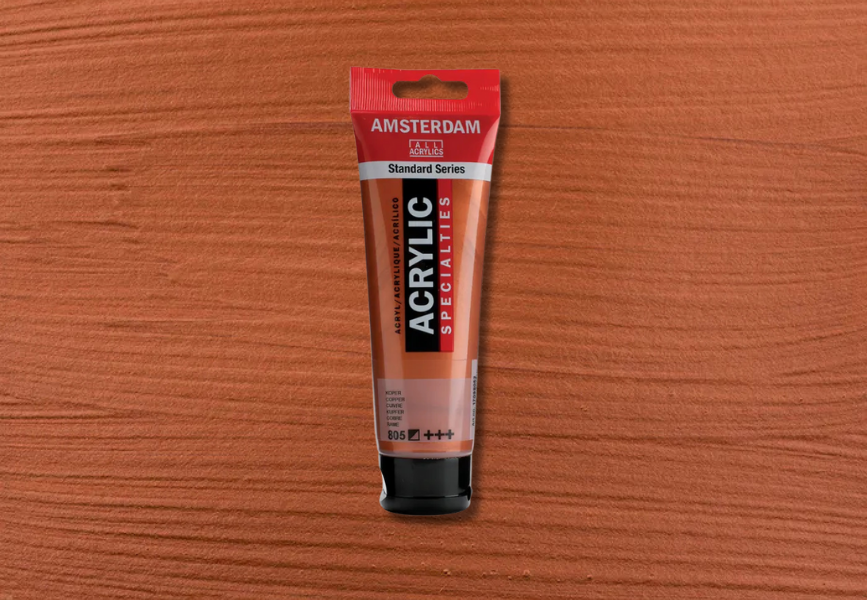 Amsterdam Standard Series Acrylic - Metallic - 120ml, 805 Copper image