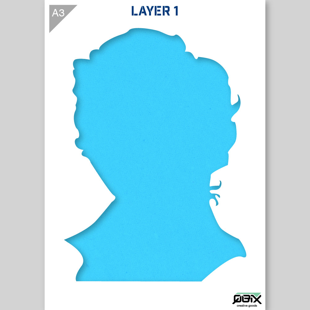 QBIX Stencil 2 Layer - Plastic - Idols - Marilyn Monroe image 3