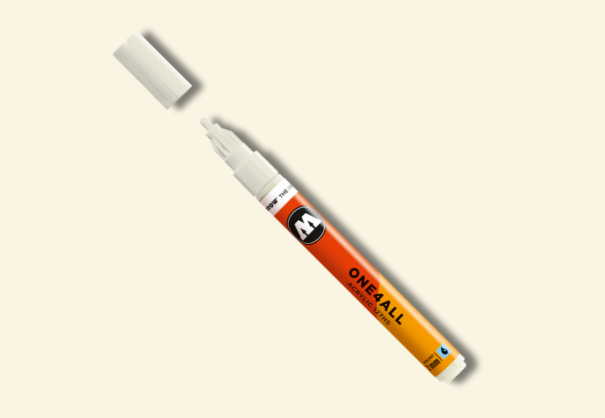 MOLOTOW ONE4ALL Marker 127HS - 229 Nature White image