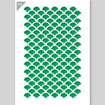 QBIX Stencil 1 Layer - Plastic - Pattern - Scales image 1