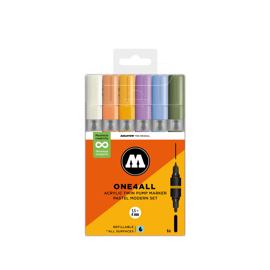 MOLOTOW ONE4ALL Marker Set Twin - Pastel Modern image 0