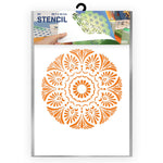 QBIX Stencil 1 Layer - Plastic - Mandala 7 image 0
