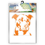 QBIX Stencil 2 Layer - Plastic - Animals - Dog Head image 0