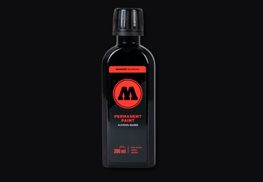 MOLOTOW Permanent Paint 200ml - Signal Black image