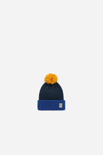 Pompom Beanie - Cobalt/Midnight image 0