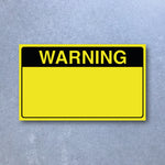 High Tack Sticker Pack 50pc - Warning image 1