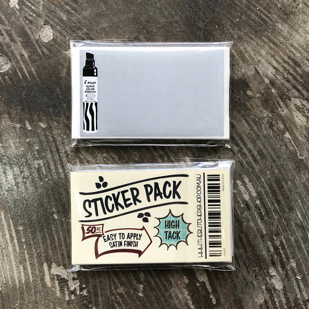 High Tack Sticker Pack 50pc - Super Color image 1