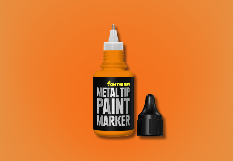OTR.8001 Metal Tip Paint Marker - Neon Orange image