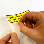 FLUX Eggshell Bricks Stickers - Yellow image 3