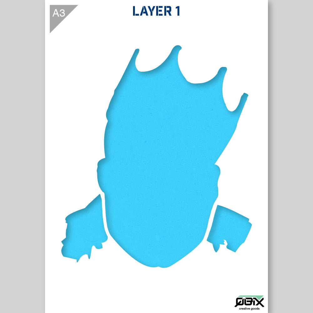 QBIX Stencil 2 Layer - Plastic - Idols - Notorious BIG image 3