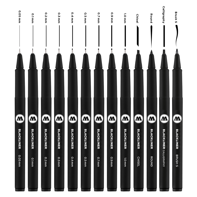 MOLOTOW Blackliner Complete Set - 13pc image 1