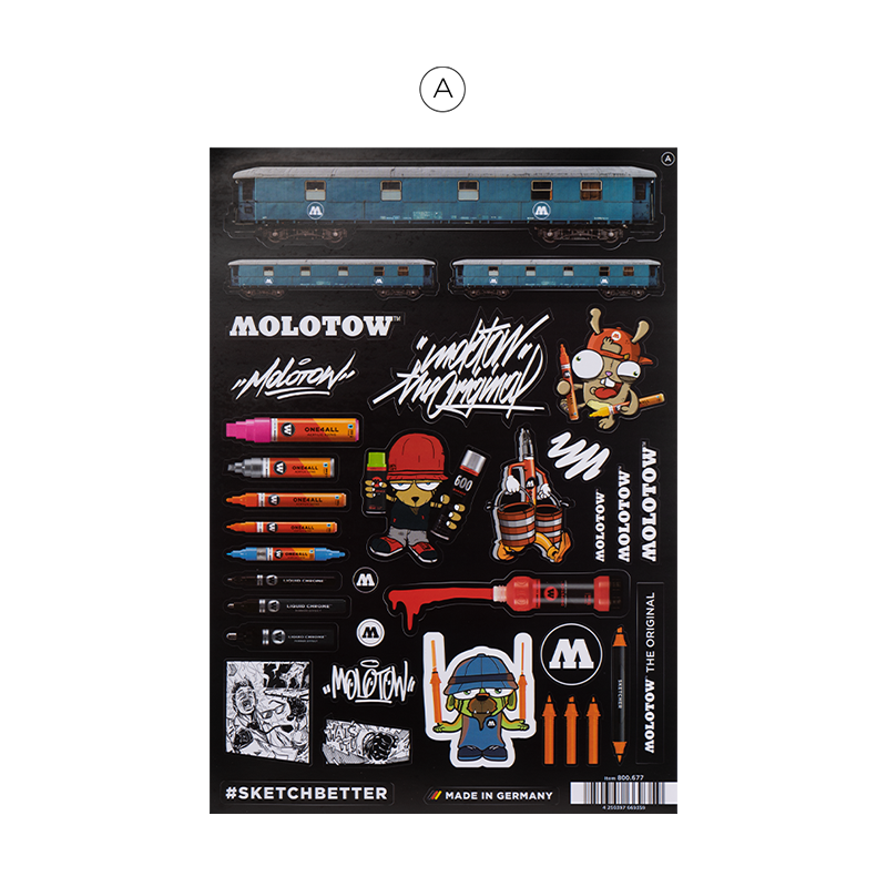 MOLOTOW Sticker Sheet Pack - Pack of 50 image 5